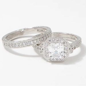 Platinum Plated Ring set